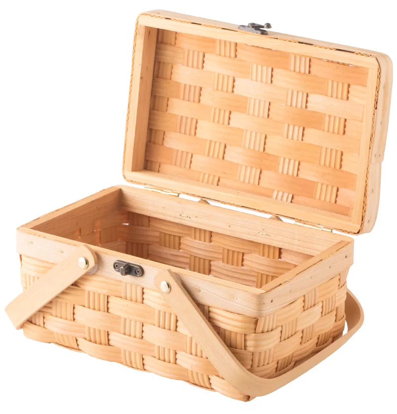 Wood Picnic Basket