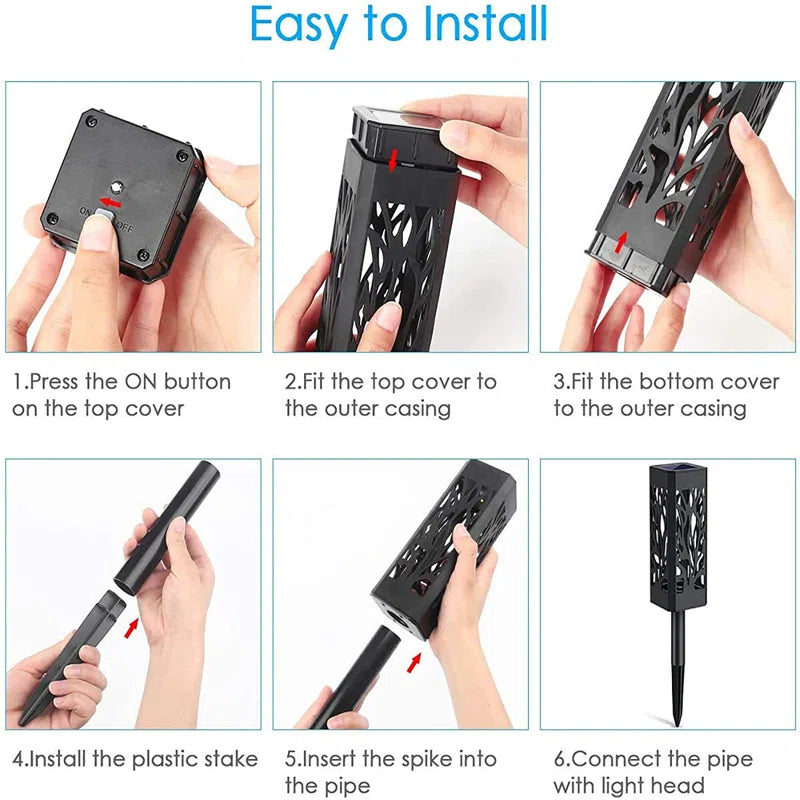 Low Voltage Solar Powered Integrated LED Pathway Light Pack