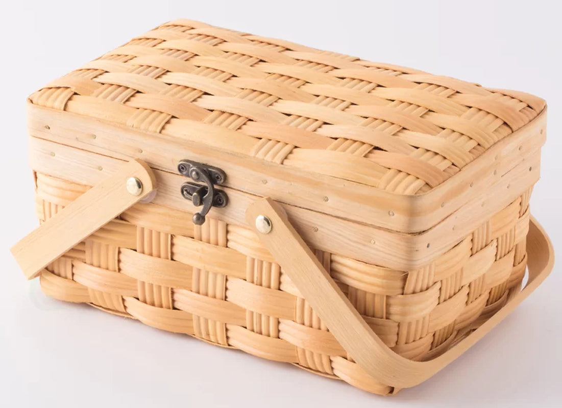 Wood Picnic Basket