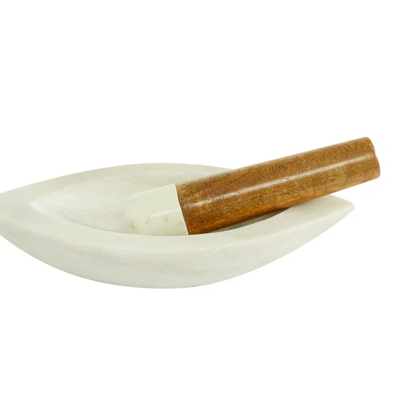 Marble Mortar and Pestle Set