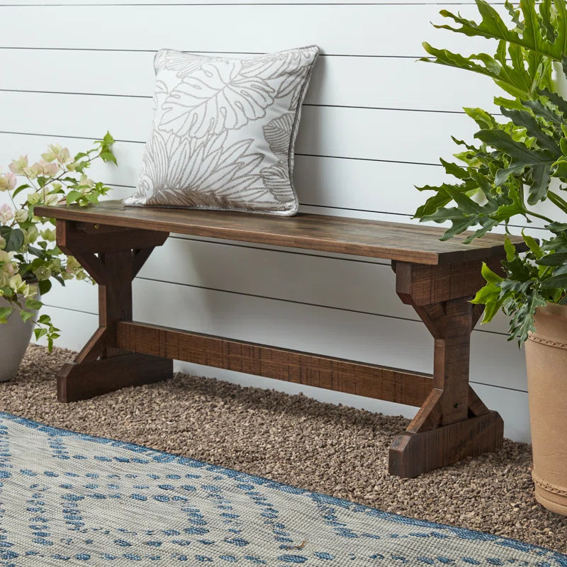 Farmhouse Wooden Picnic Bench