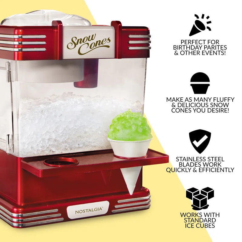 Retro Single Countertop Snow Cone Maker