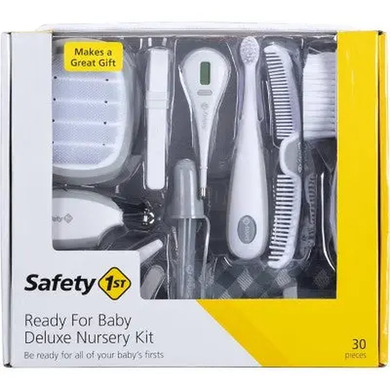 Safety 1St Deluxe Baby Nursery Kit - Gray - 30Pc