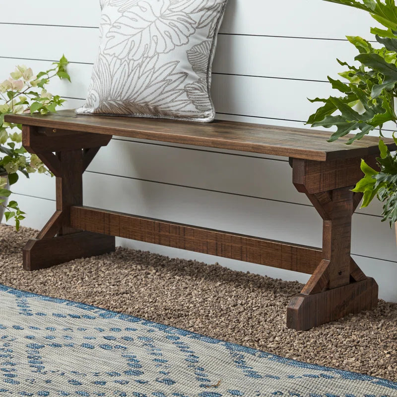 Farmhouse Wooden Picnic Bench