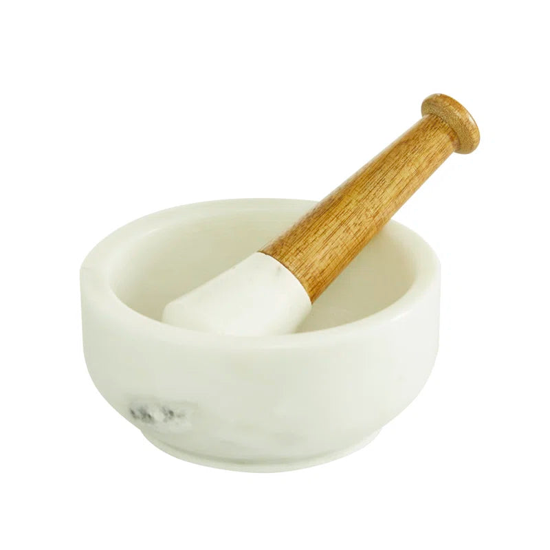 Marble Mortar and Pestle Set