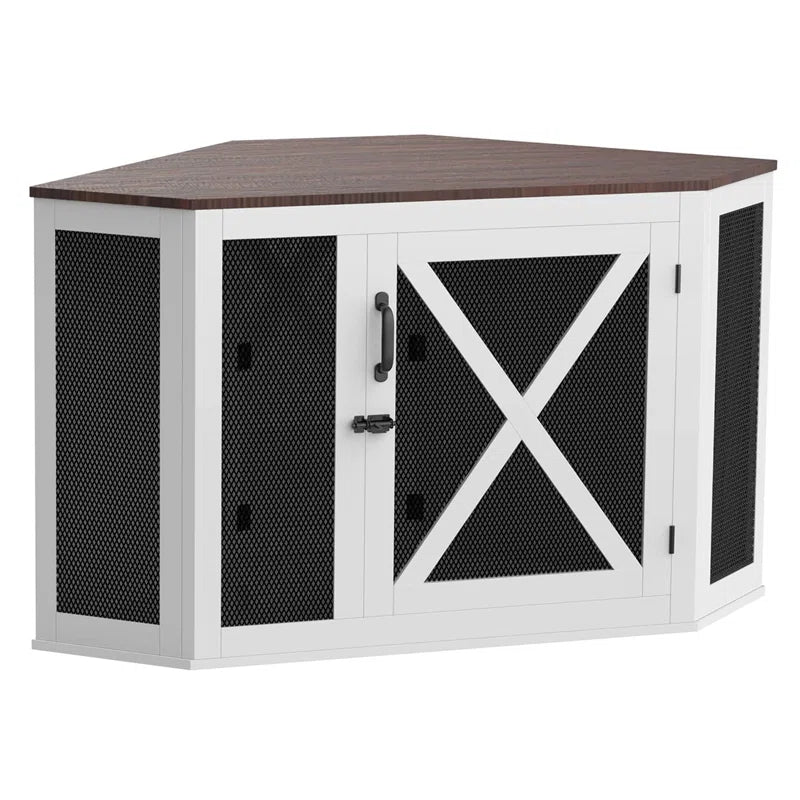 Folkeste Wood Corner Pet Crate