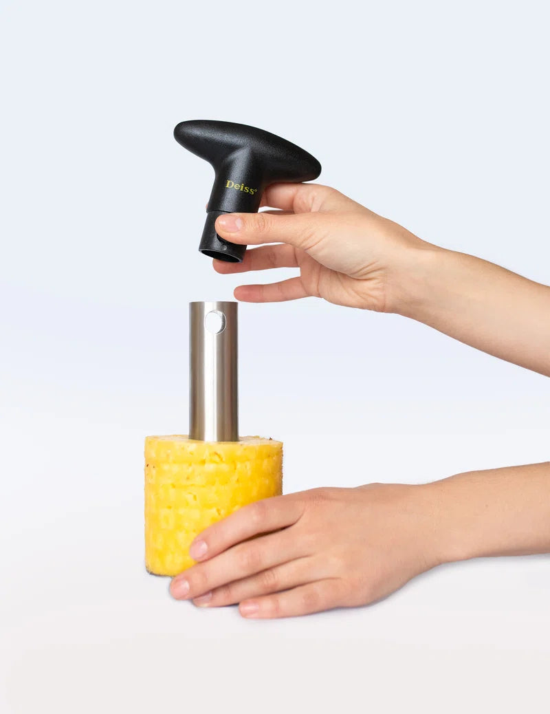 Pro Pineapple Corer — 2 in 1 Stainless Steel Pineapple Cutter Tool & Corer Tool Kitchen - Pineapple Corer and Slicer Tool - Fruit Cutter Tool, Pineapple Slicer and Corer - Dishwasher Safe