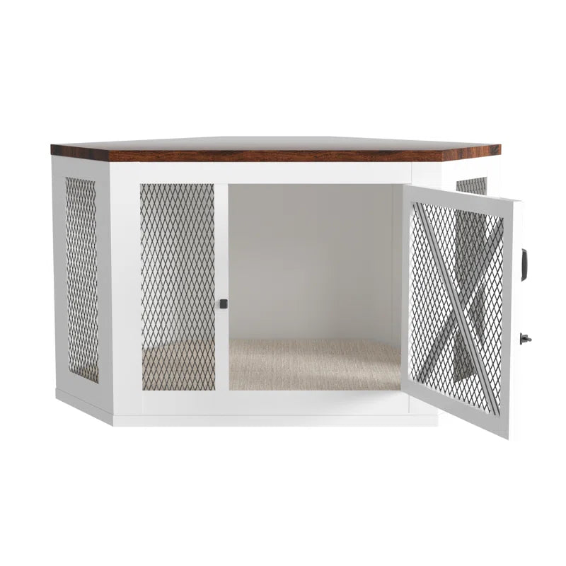 Folkeste Wood Corner Pet Crate