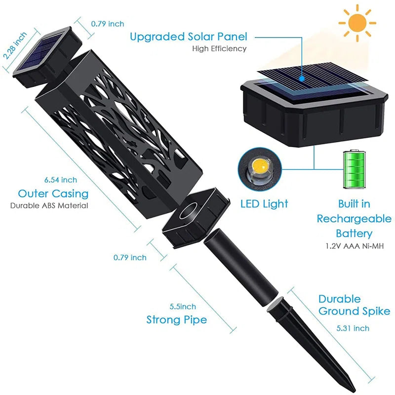 Low Voltage Solar Powered Integrated LED Pathway Light Pack