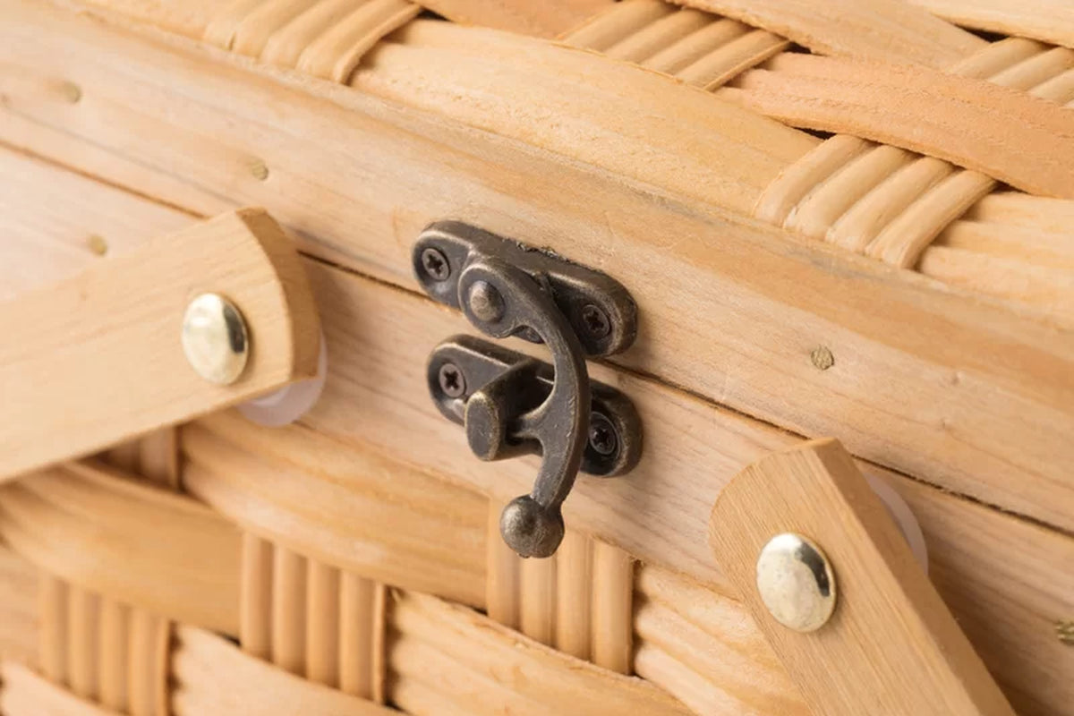 Wood Picnic Basket