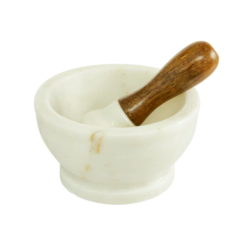 Marble Mortar and Pestle Set